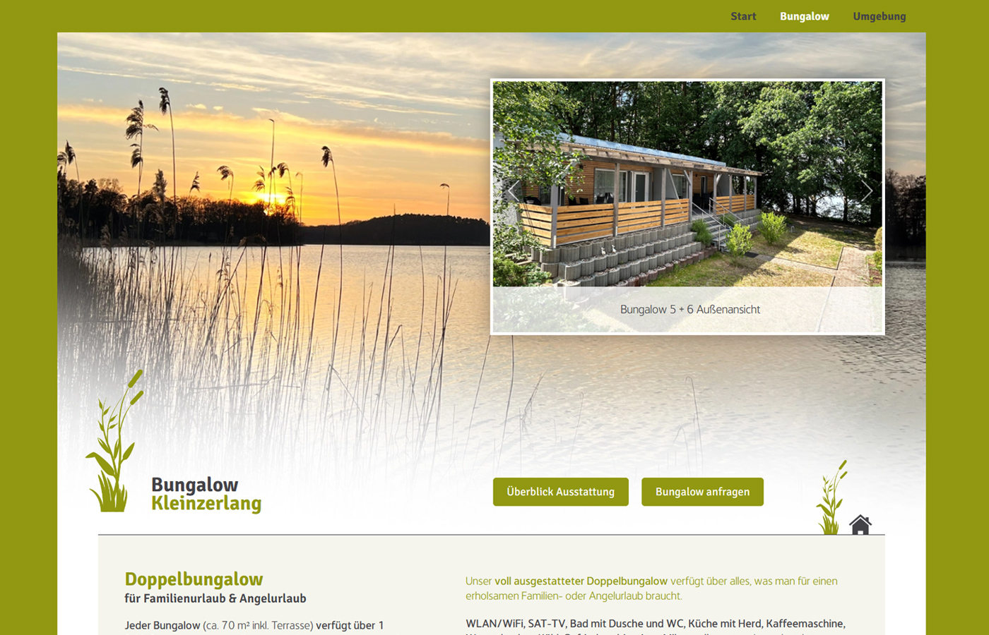 Bungalow / Doppelbungalow in Kleinzerlang